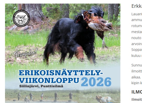 Kanakoirien erkkari 2026